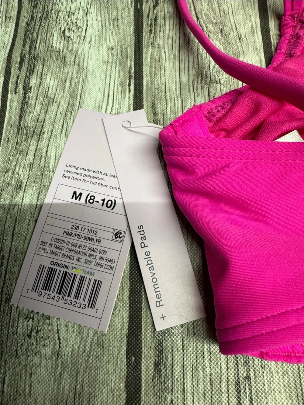 Wild fable Ribbed swim top in pink - Women